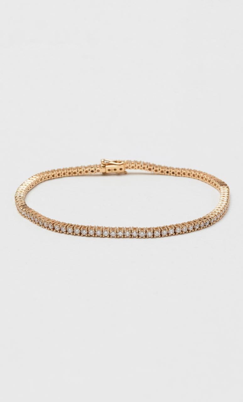 2024 © Hogans Family Jewellers 18K RG Round Brilliant Diamond Set Tennis Bracelet