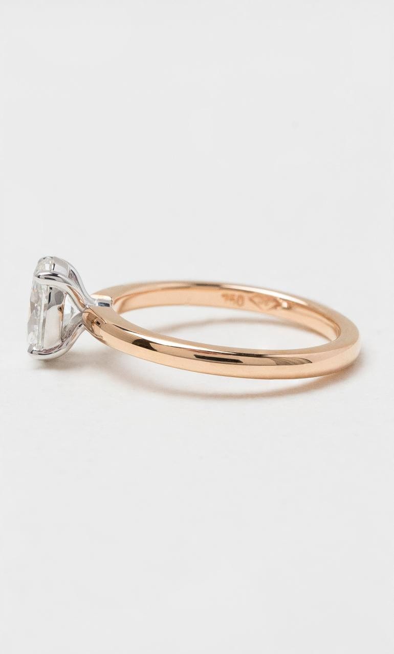 2024 © Hogans Family Jewellers 18K RWG Oval Cut Diamond Solitaire Ring