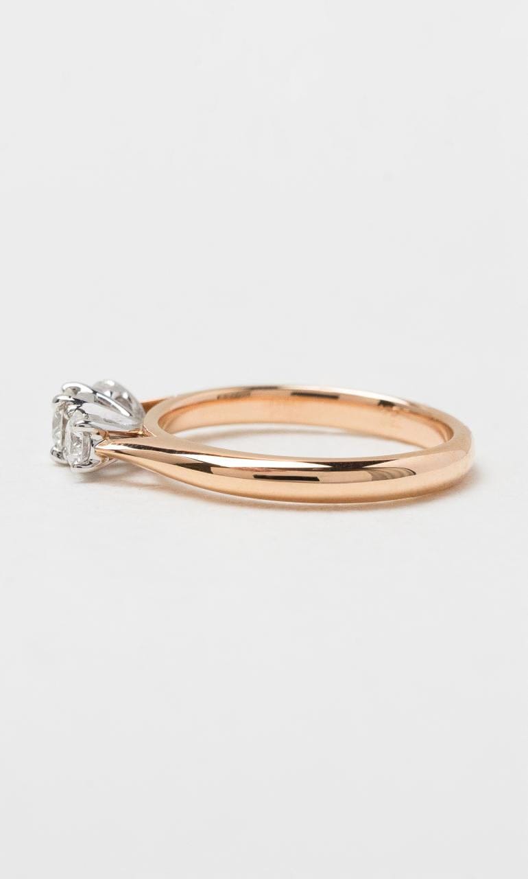 2024 © Hogans Family Jewellers 18K RWG Round Brilliant Trilogy Diamond Ring