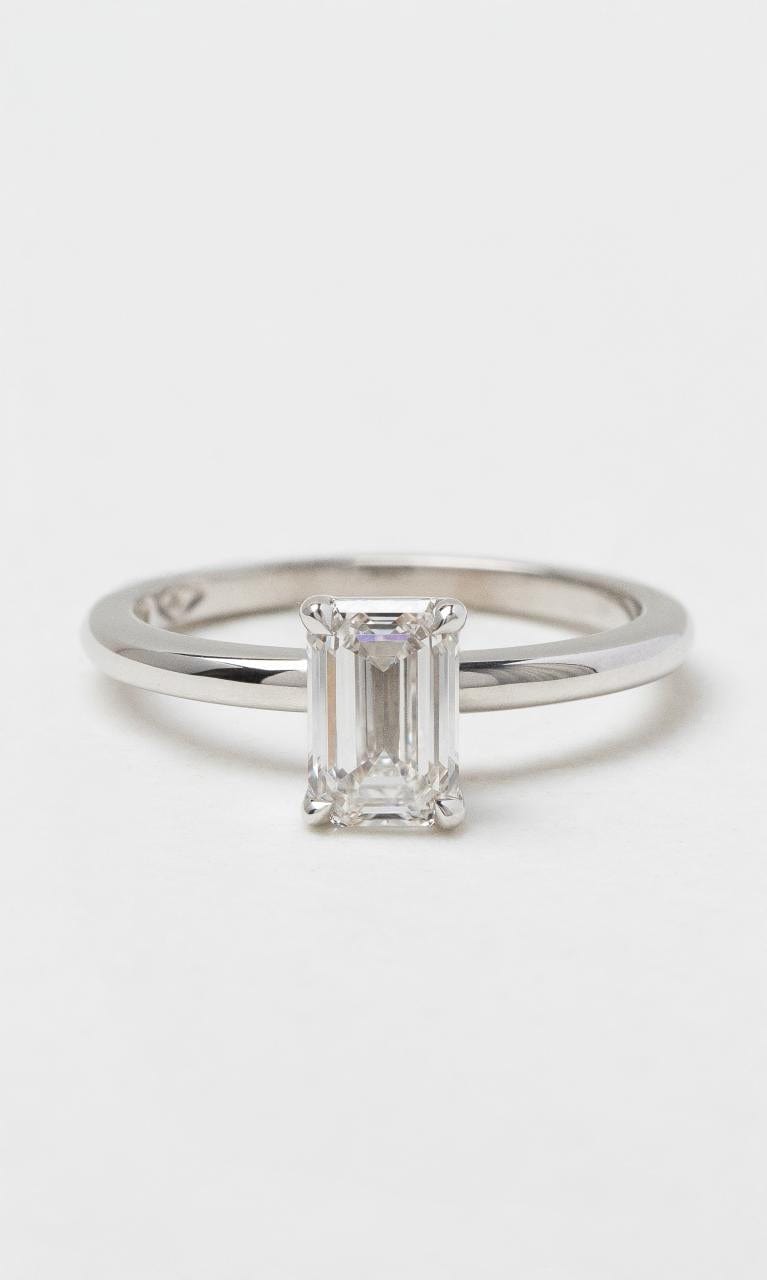 2024 © Hogans Family Jewellers 18K WG Emerald Cut Solitaire Diamond Ring