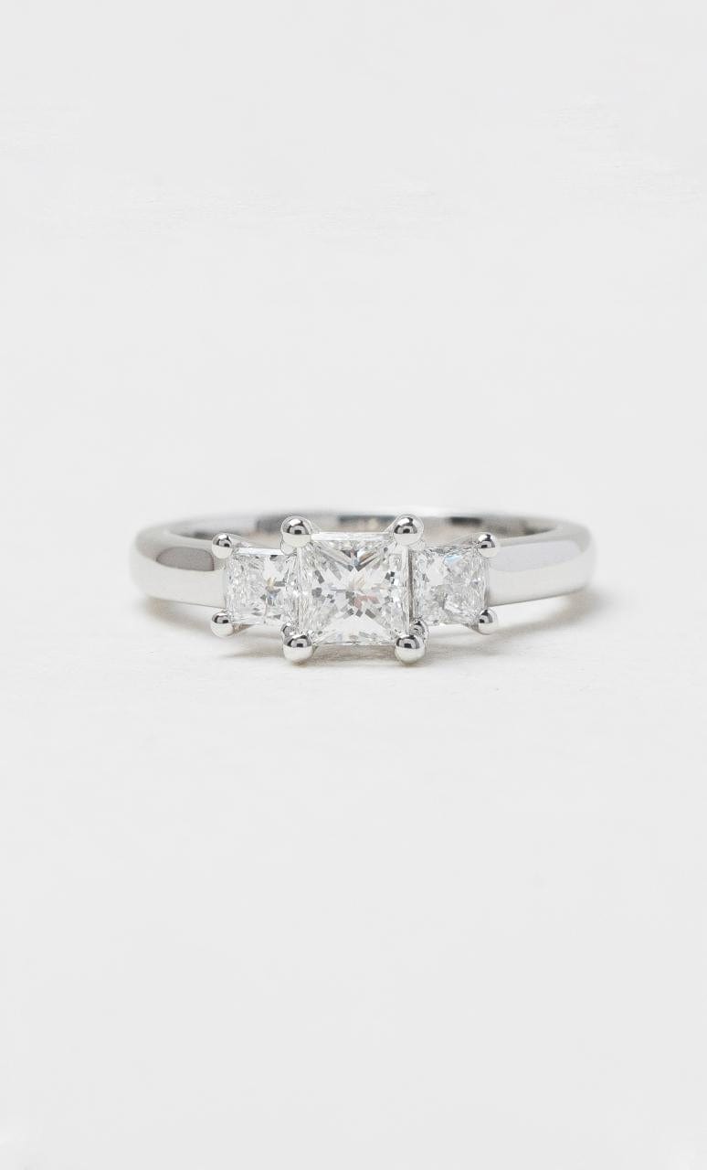 2024 © Hogans Family Jewellers 18K WG Princess Cut Trilogy Diamond Ring