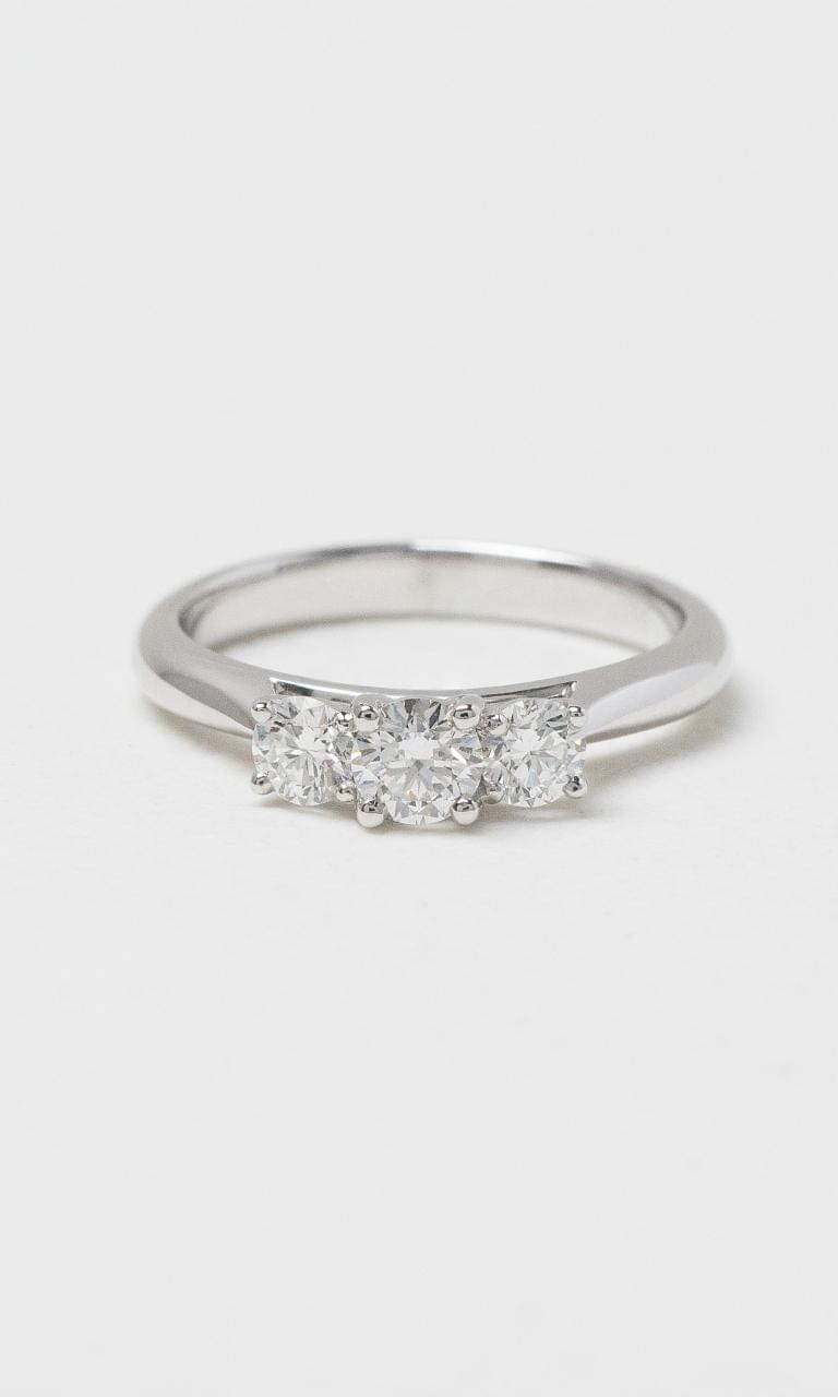 2024 © Hogans Family Jewellers 18K WG Round Brilliant Diamond Trilogy Ring