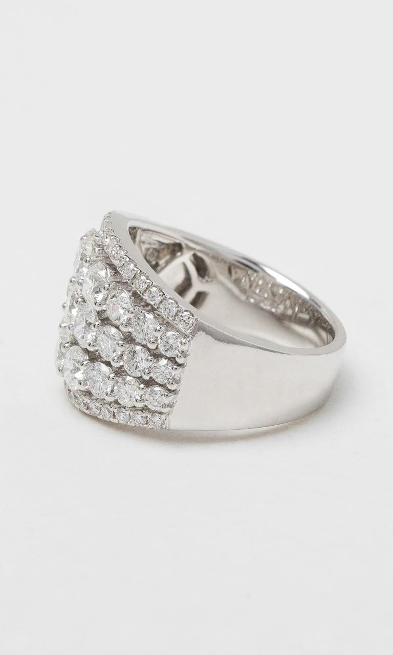 2024 © Hogans Family Jewellers 18K WG Wide Round Brilliant Diamond Dress Ring