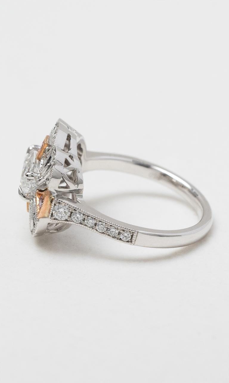2024 © Hogans Family Jewellers 18K WRG White and Argyle Pink Diamond Art Deco Ring