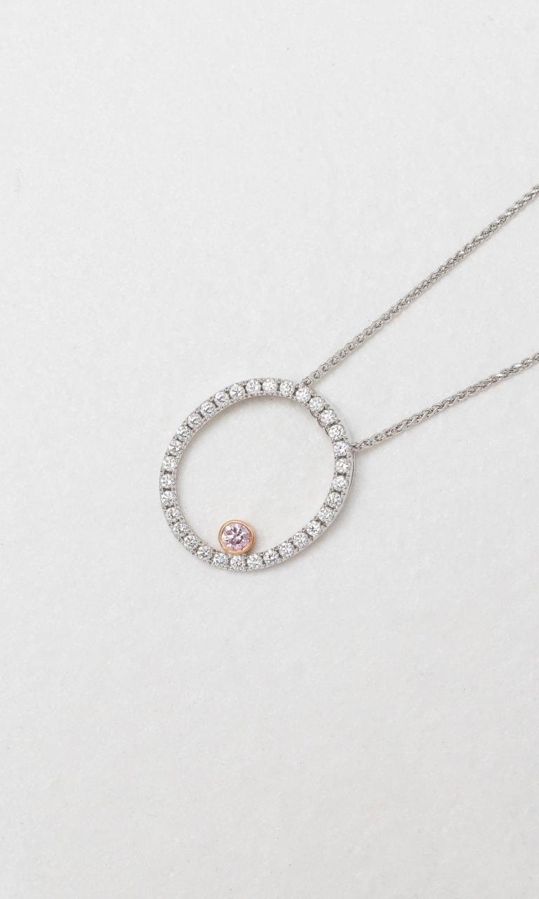 2024 © Hogans Family Jewellers 18K WRG White and Argyle Pink Diamond Pendant