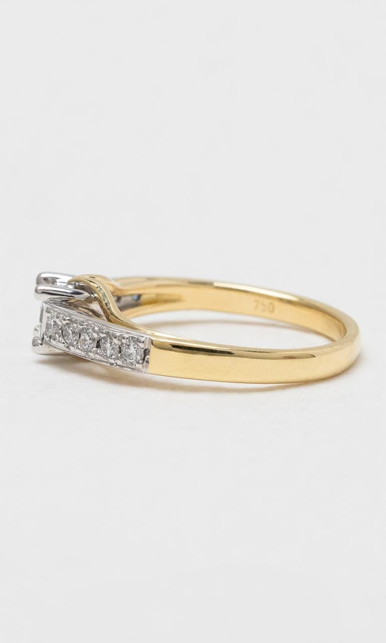 2024 © Hogans Family Jewellers 18K YWG Princess Cut Solitaire Diamond Ring