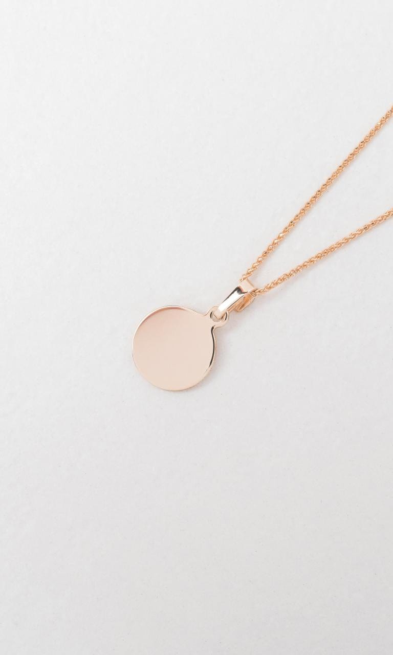 2024 © Hogans Family Jewellers 9K RG Round Disc Pendant