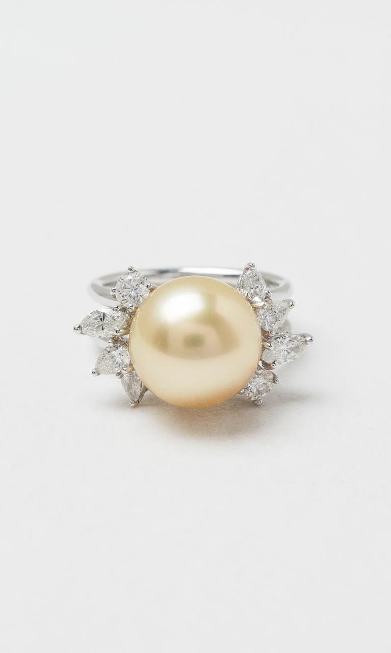 2024 © Hogans Family Jewellers Platinum Gold South Sea Pearl & Diamond Dress Ring