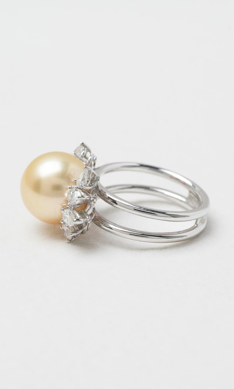 2024 © Hogans Family Jewellers Platinum Gold South Sea Pearl & Diamond Dress Ring