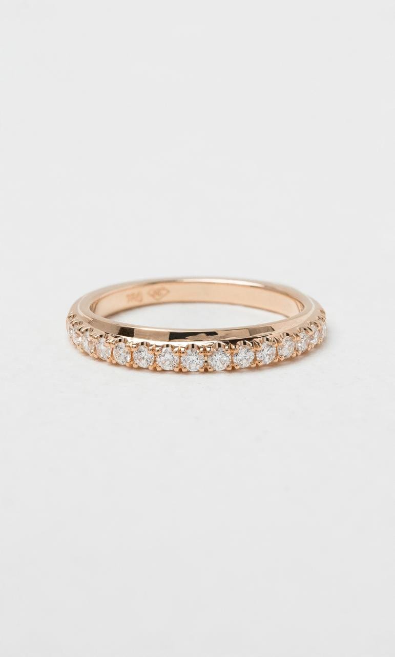 Hogans Family Jewellers 18K RG 0.375ct TDW Round Brilliant Diamond Ledged Band