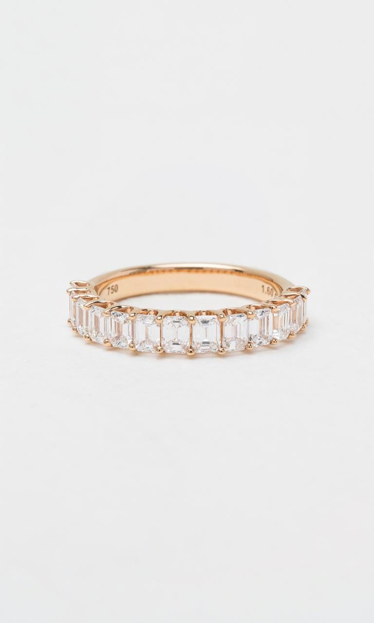 Hogans Family Jewellers 18K RG 1.60ct TDW Emerald Cut Diamond Band