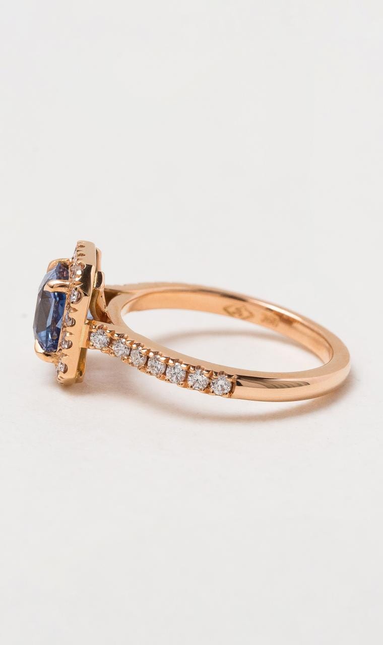 Hogans Family Jewellers 18K RG Ceylon Sapphire Ring