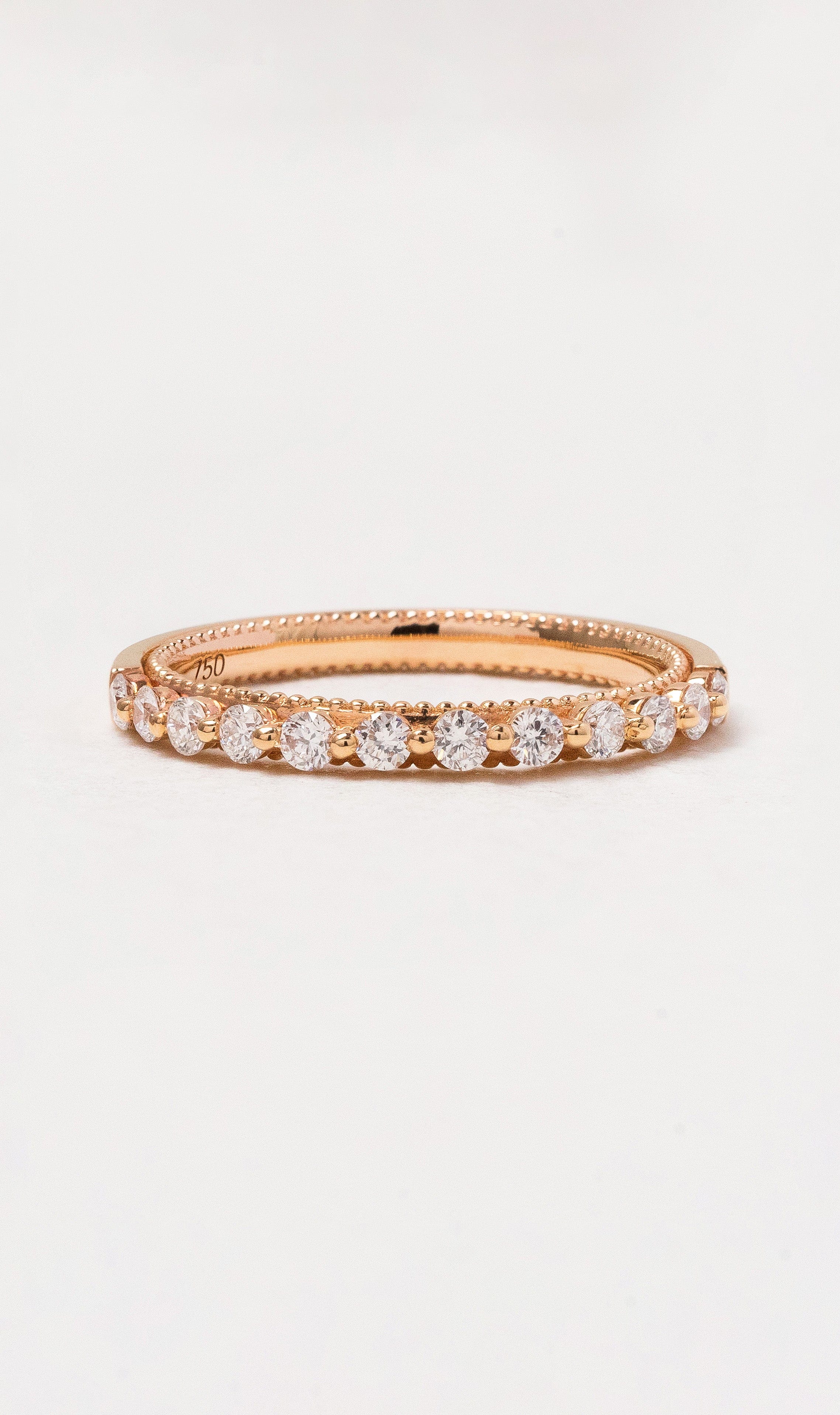 Hogans Family Jewellers 18K RG Diamond Band