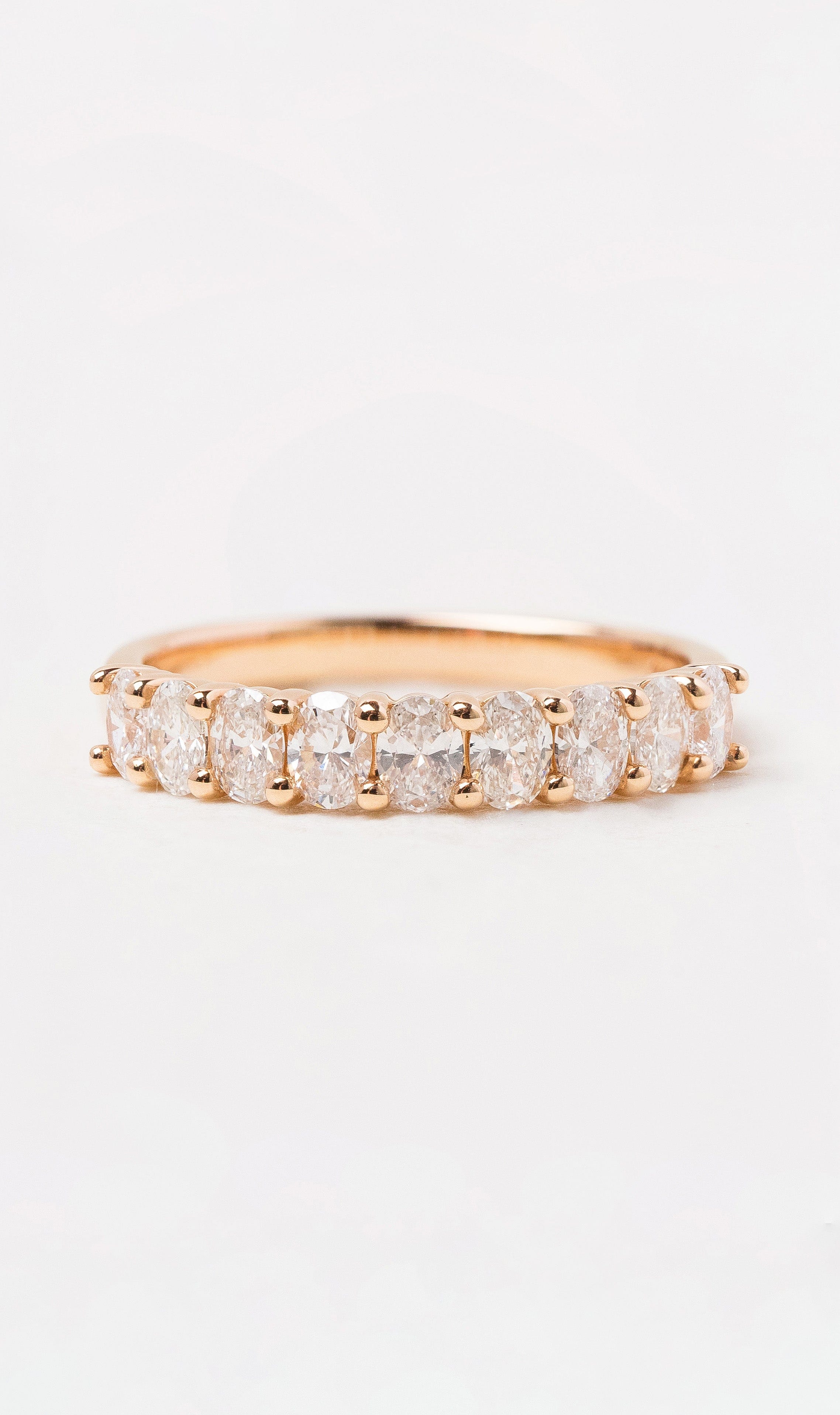 Hogans Family Jewellers 18K RG Oval Cut Diamond Band