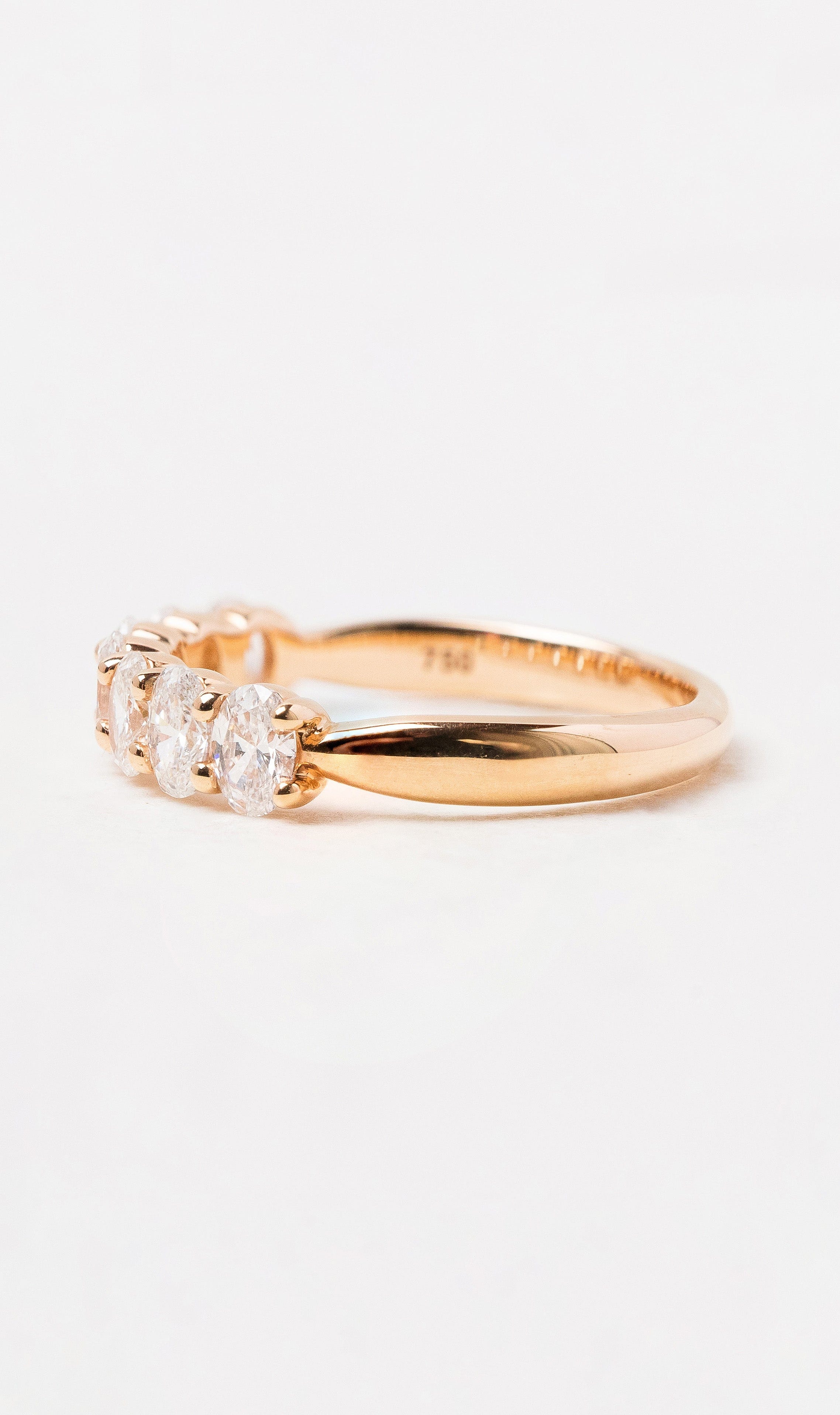 Hogans Family Jewellers 18K RG Oval Cut Diamond Band