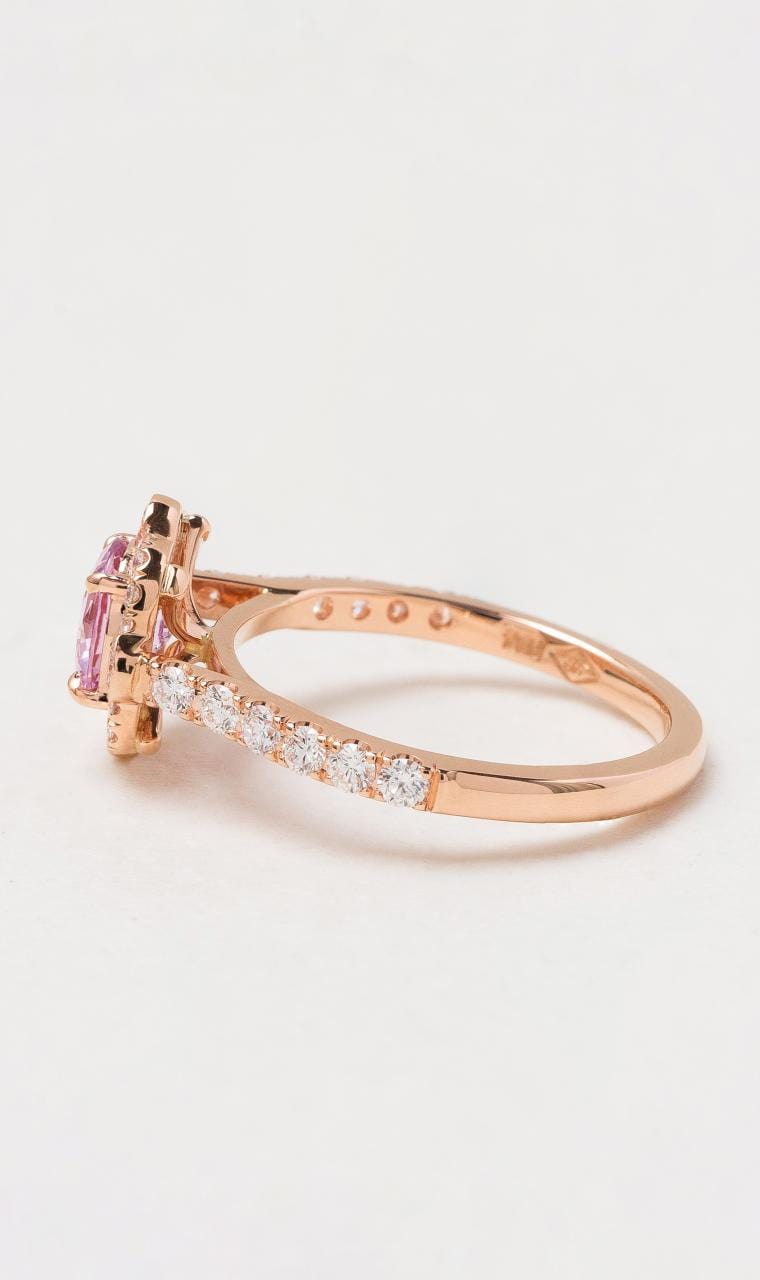 Hogans Family Jewellers 18K RG Pink Sapphire Ring