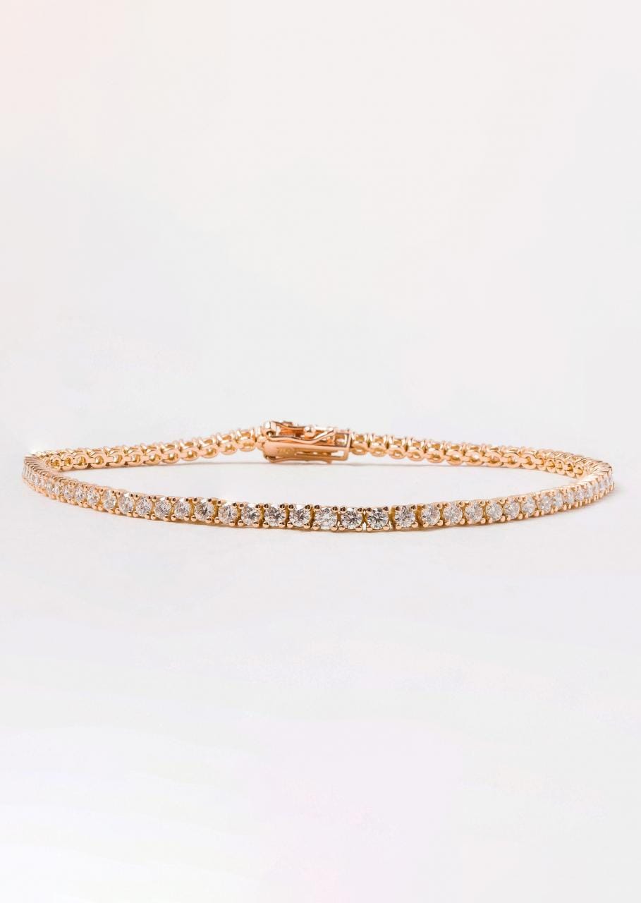 Hogans Family Jewellers 18K RG Tennis Bracelet