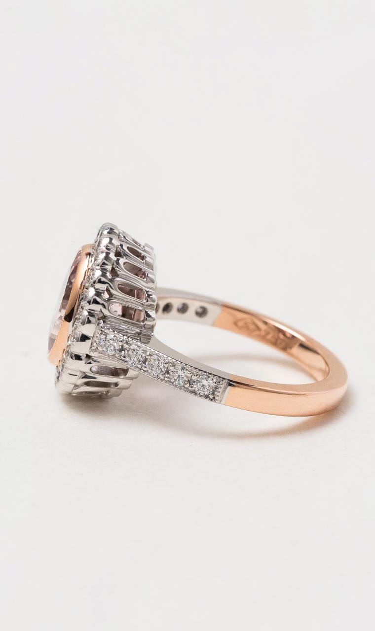 Hogans Family Jewellers 18K RWG Morganite Dress Ring