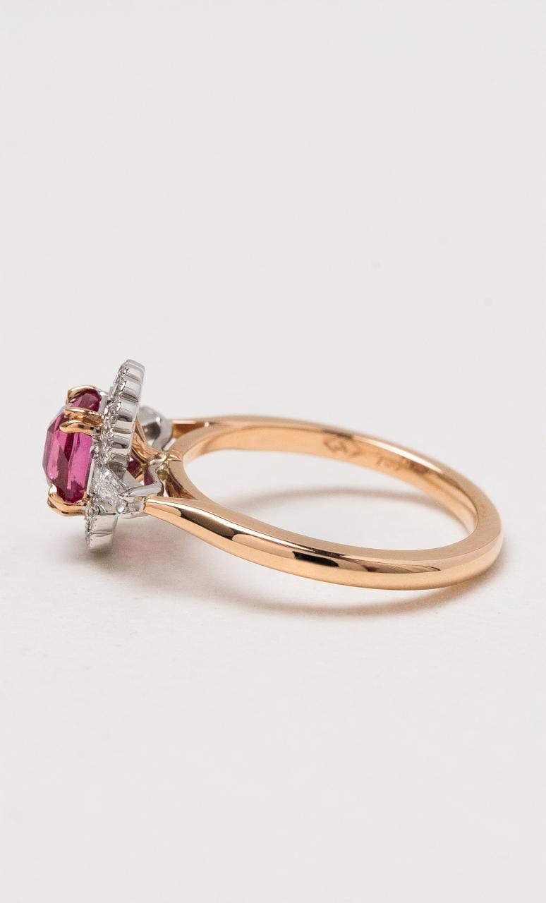 Hogans Family Jewellers 18K RWG Pink Sapphire Ring