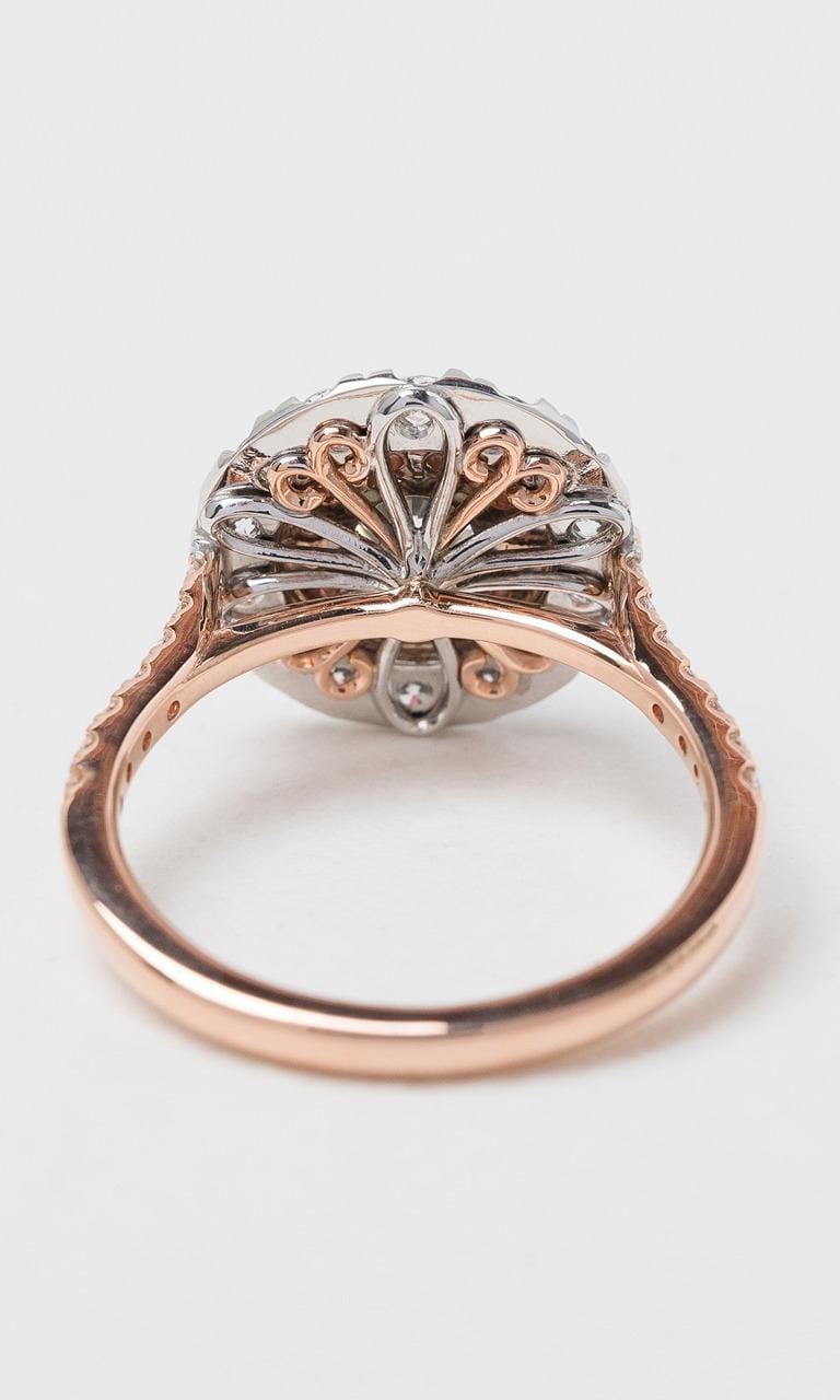 Hogans Family Jewellers 18K RWG Round Brilliant Cut Australian Pink Diamond Cluster Ring