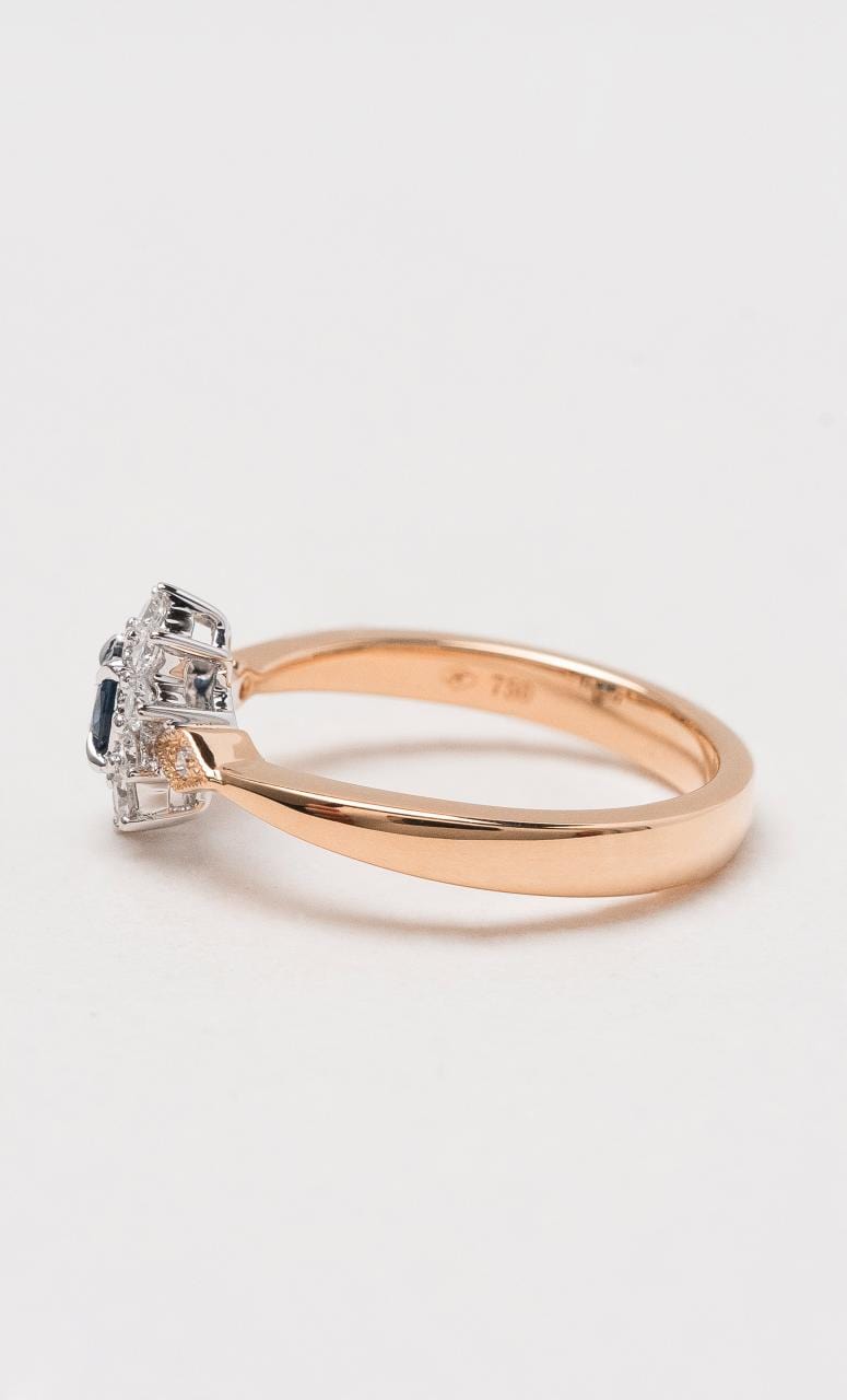 Hogans Family Jewellers 18K RWG Vintage Style Australian Sapphire Ring