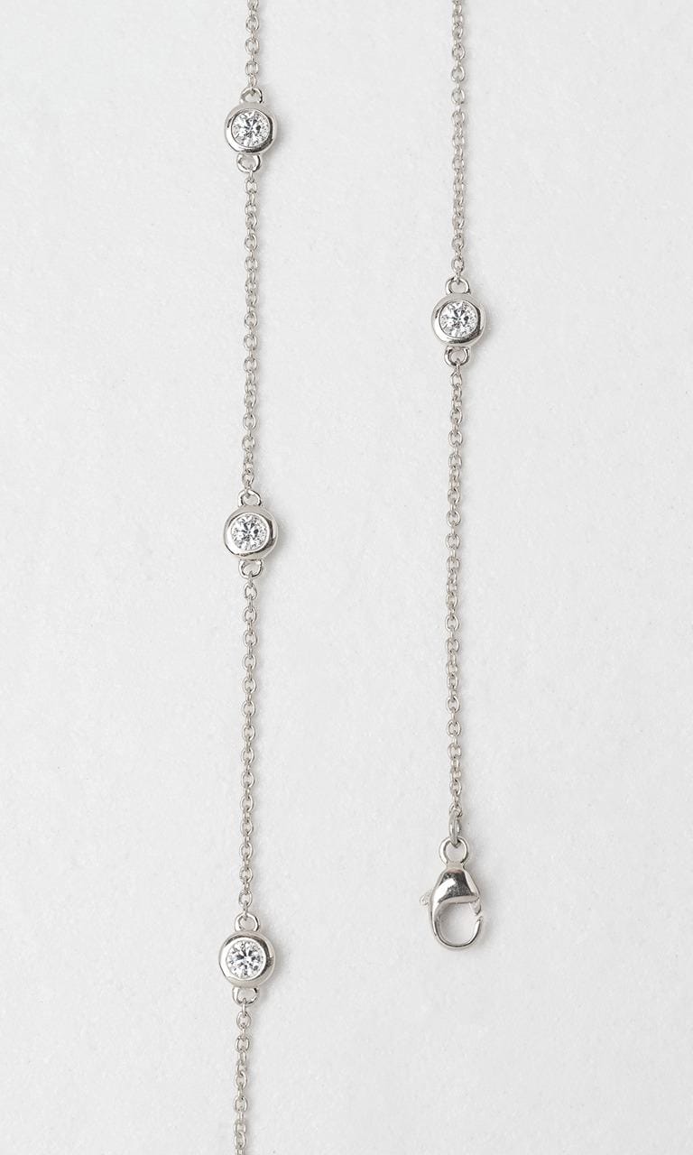 Hogans Family Jewellers 18K WG 0.33ct TDW Round Brilliant Cut Diamond Necklace