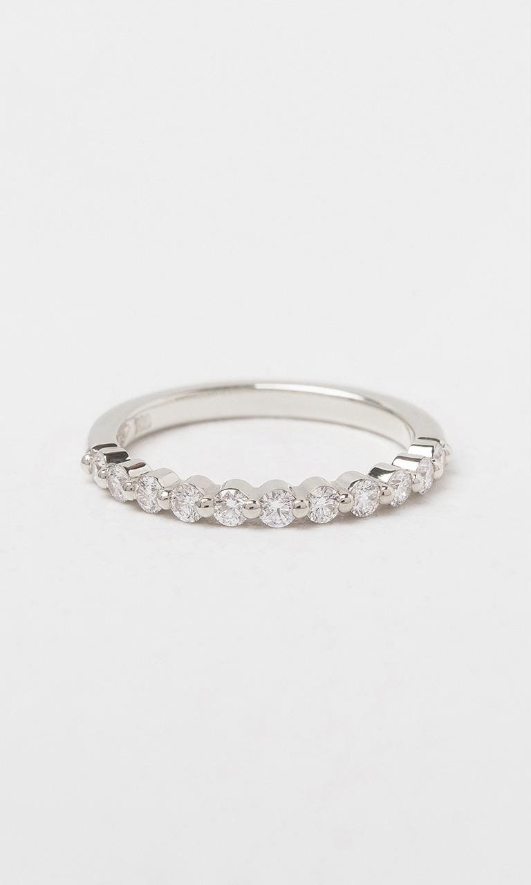 Hogans Family Jewellers 18K WG 0.33ct TDW Round Brilliant Cut Diamond Single Claw Band