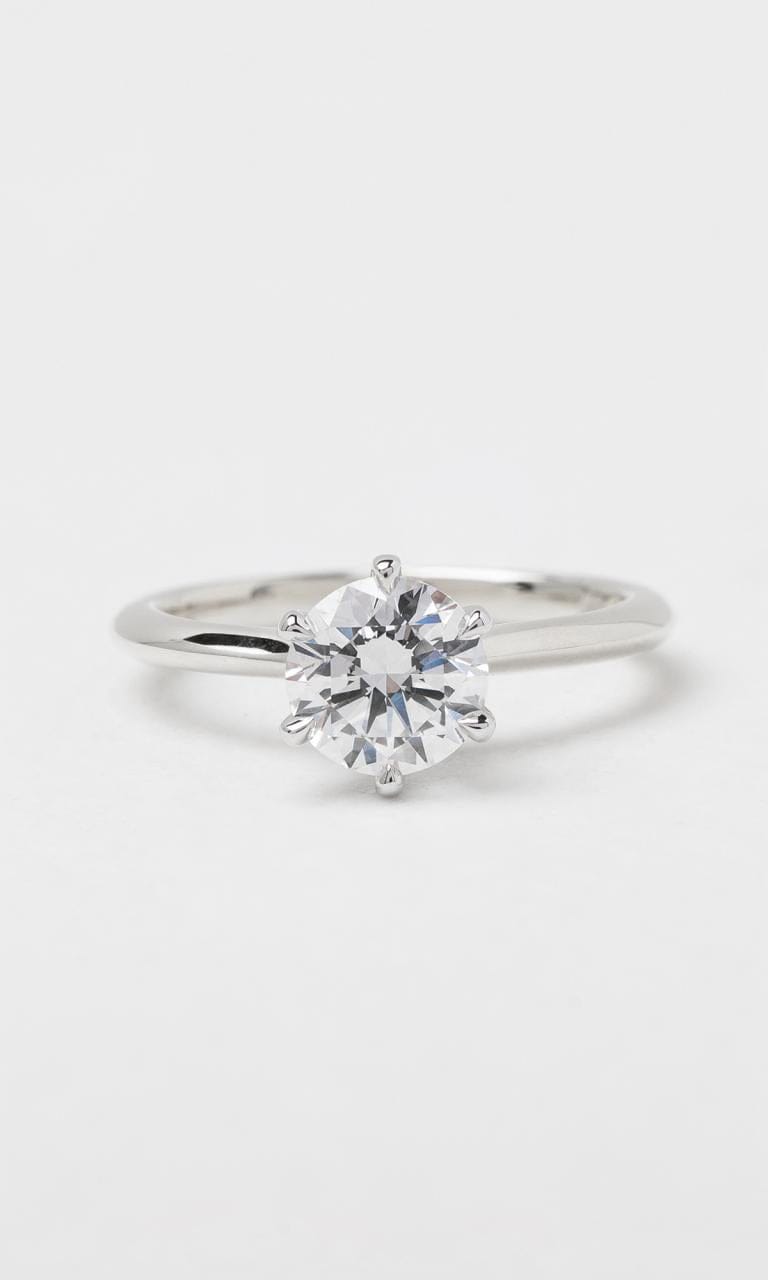 Hogans Family Jewellers 18K WG 1.00ct Round Brilliant Cut Diamond Solitaire Ring