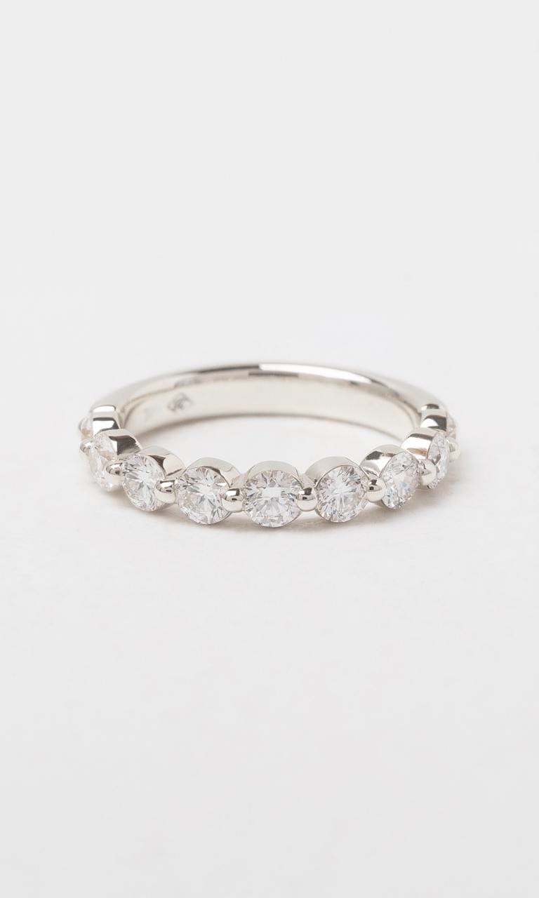Hogans Family Jewellers 18K WG 1.08ct TDW Round Brilliant Cut Diamond Single Claw Band