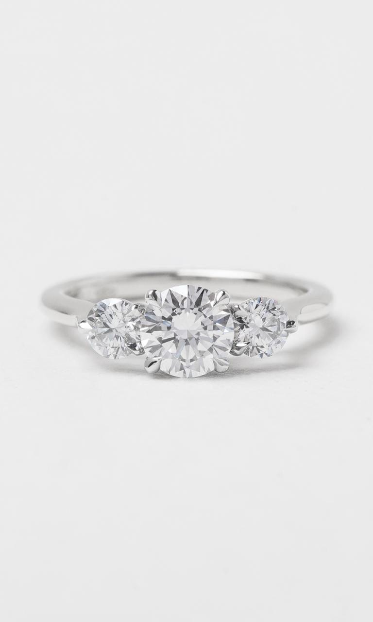 Hogans Family Jewellers 18K WG 1.20ct TDW Round Brilliant Cut Diamond Trilogy Ring