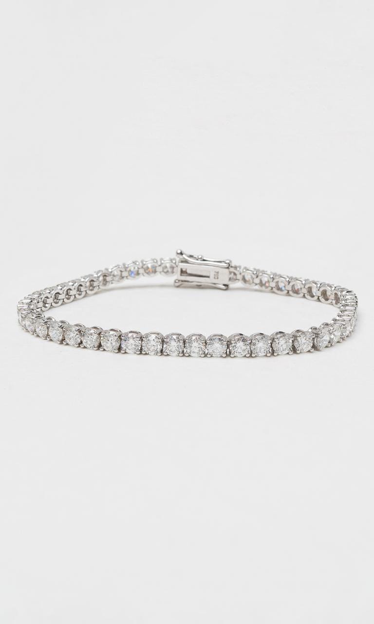 Hogans Family Jewellers 18K WG 11.90ct TDW Round Brilliant Cut Diamond Tennis Bracelet