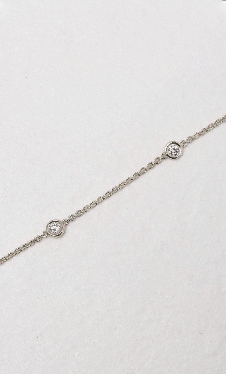Hogans Family Jewellers 18K WG Bezel Set Diamond Bracelet