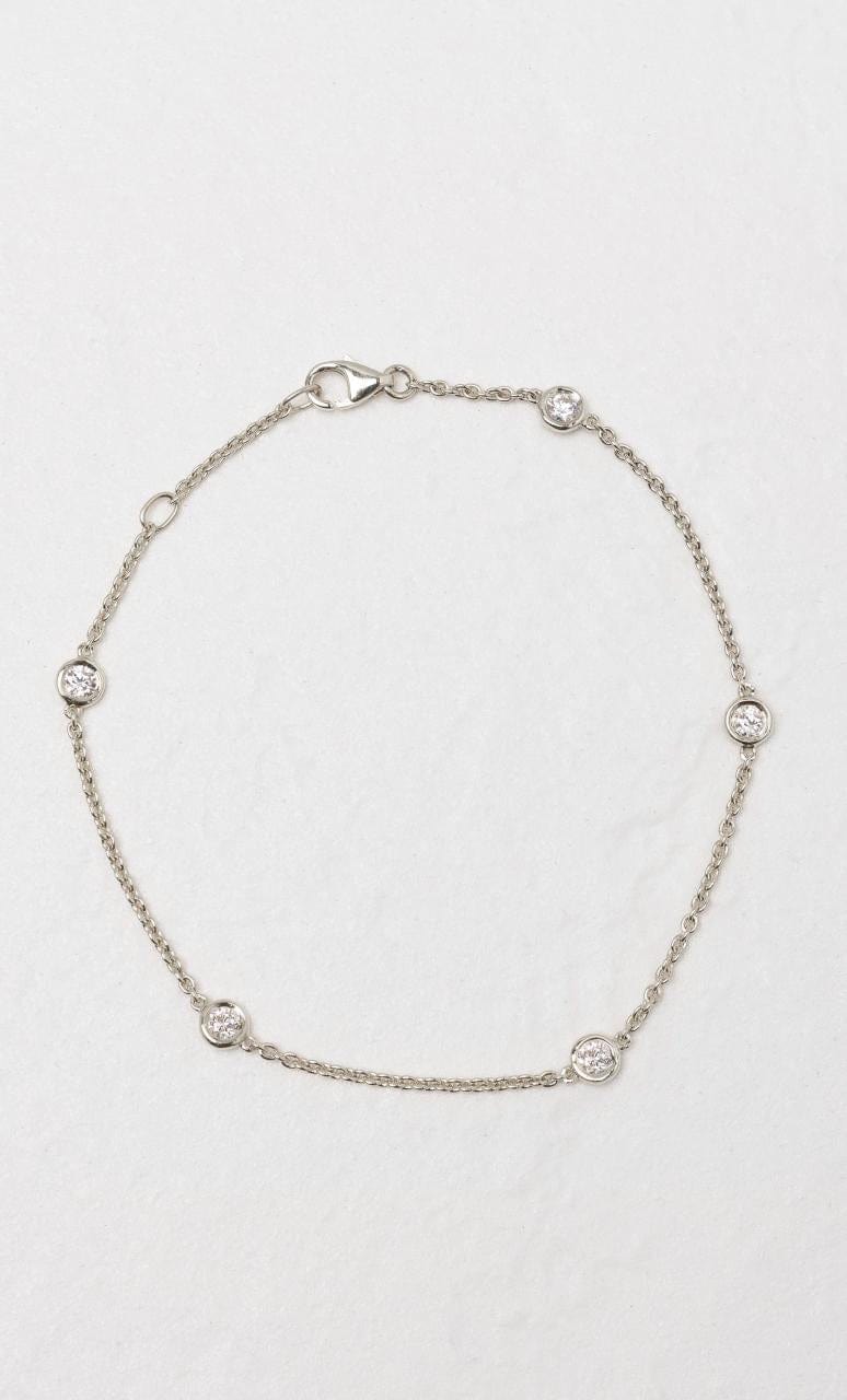 Hogans Family Jewellers 18K WG Bezel Set Diamond Bracelet