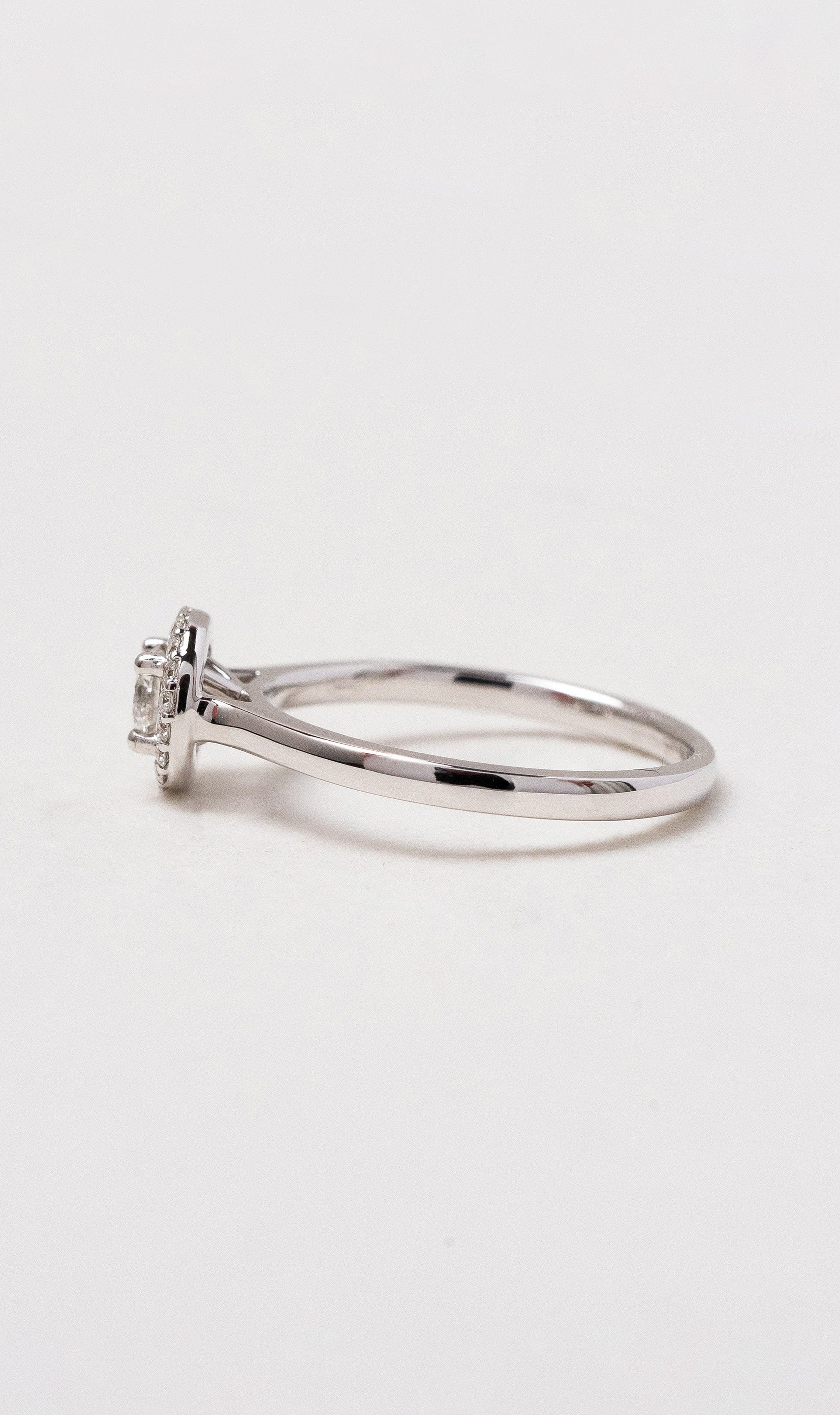 Hogans Family Jewellers 18K WG Halo Diamond Ring