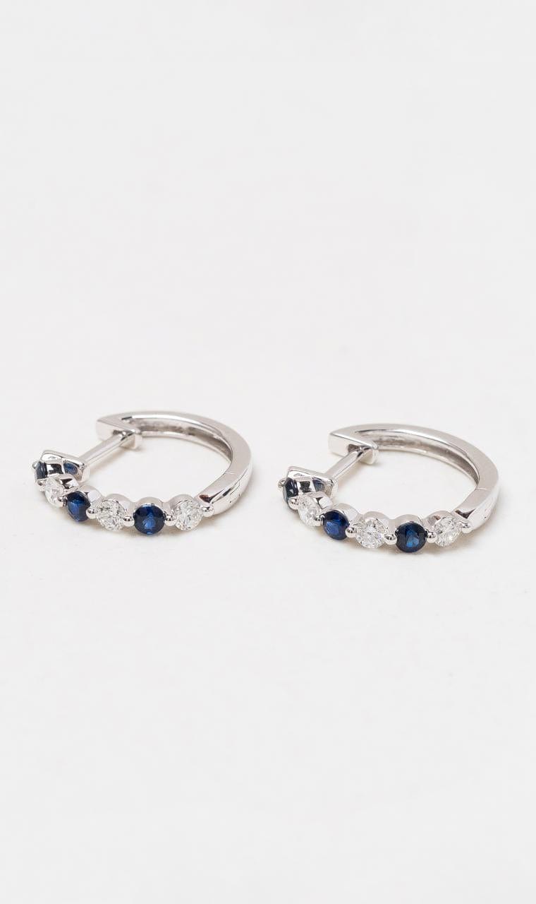 Hogans Family Jewellers 18K WG Huggie Earrings