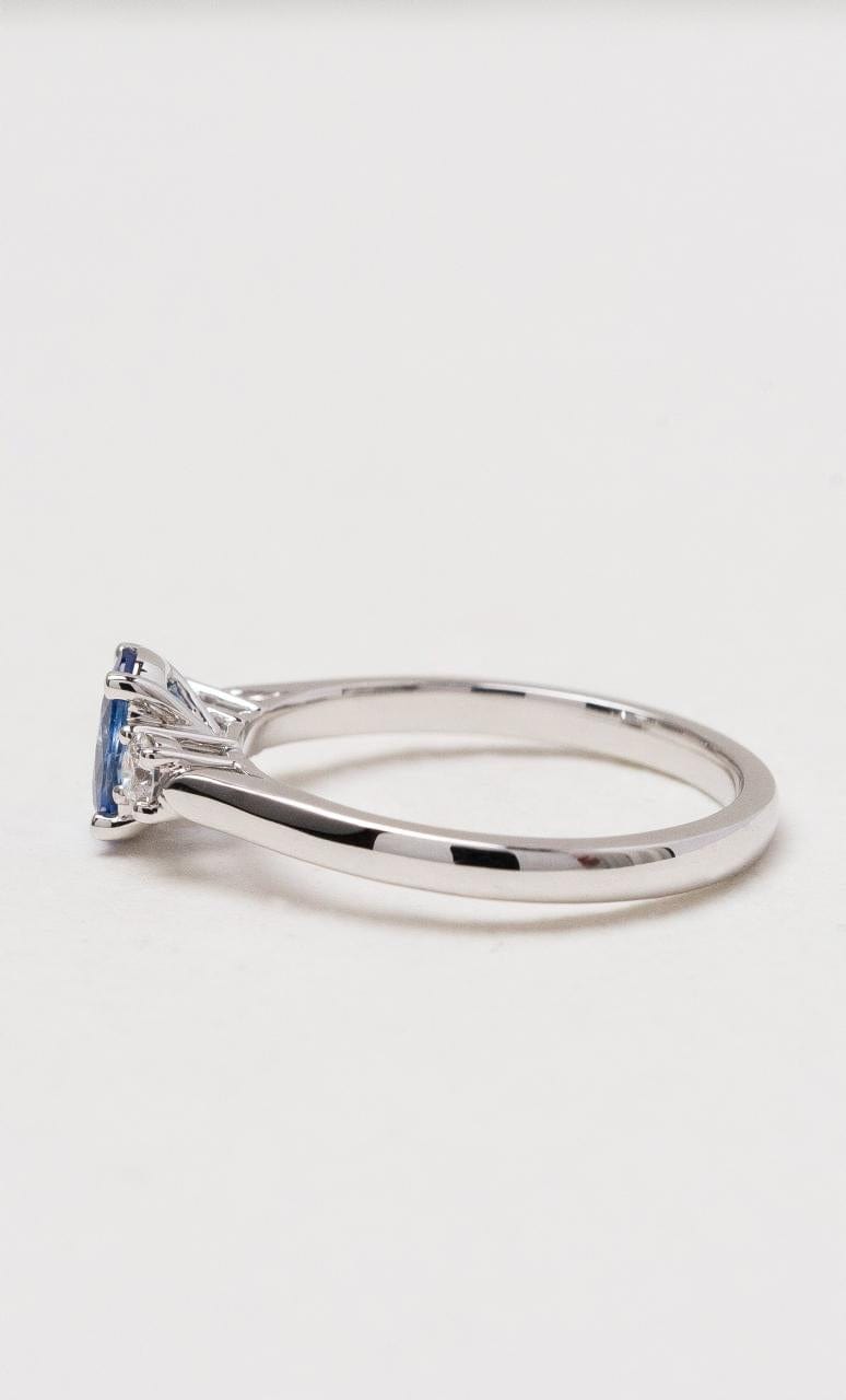 Hogans Family Jewellers 18K WG Trilogy Ceylon Sapphire Ring