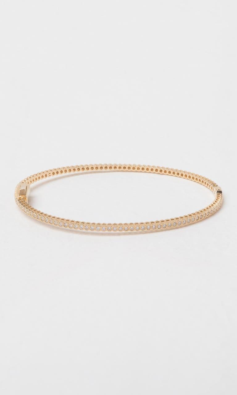 Hogans Family Jewellers 18K YG 0.34ct TDW Round Brilliant Cut Diamond Bangle