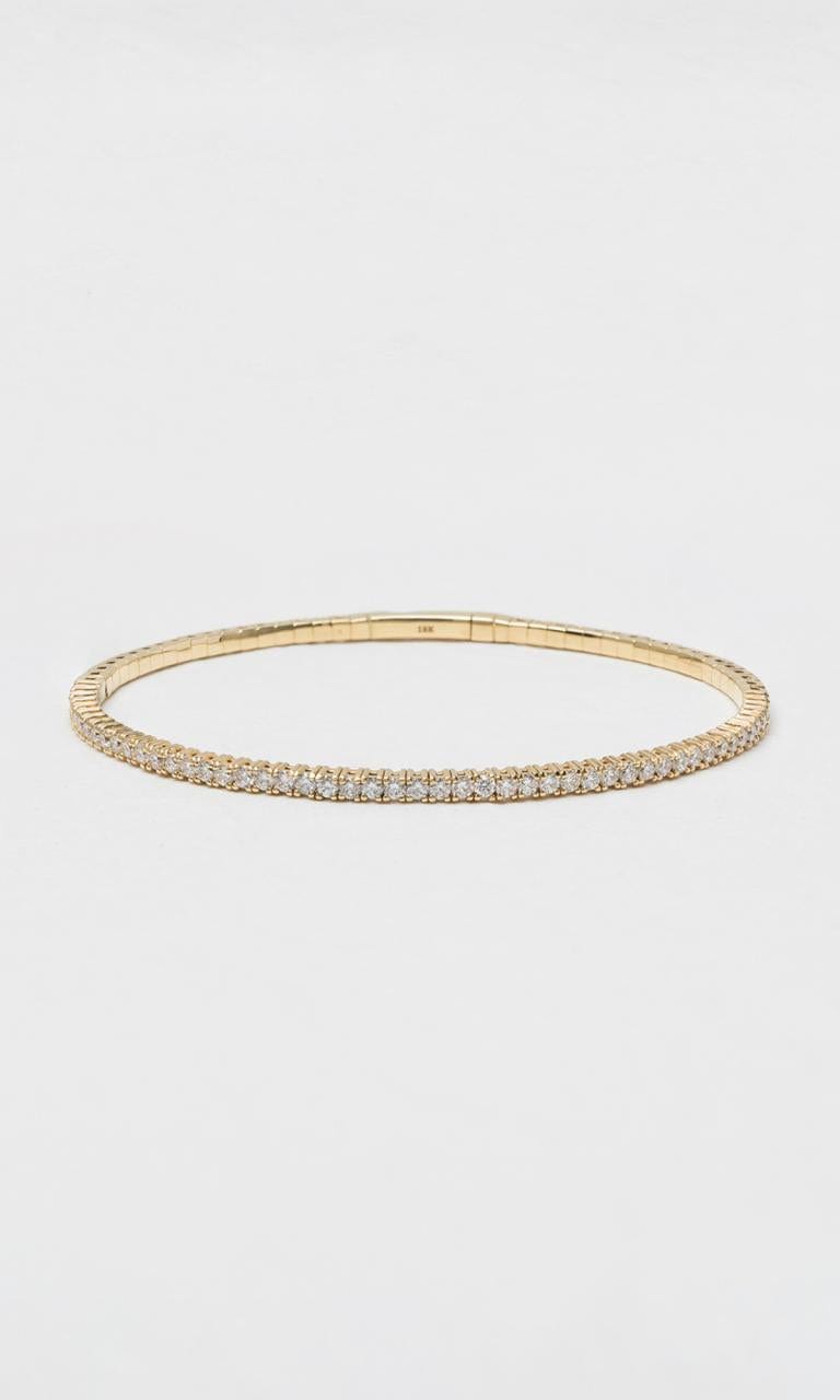 Hogans Family Jewellers 18K YG 1.25ct TDW Round Brilliant Diamond Set Bangle