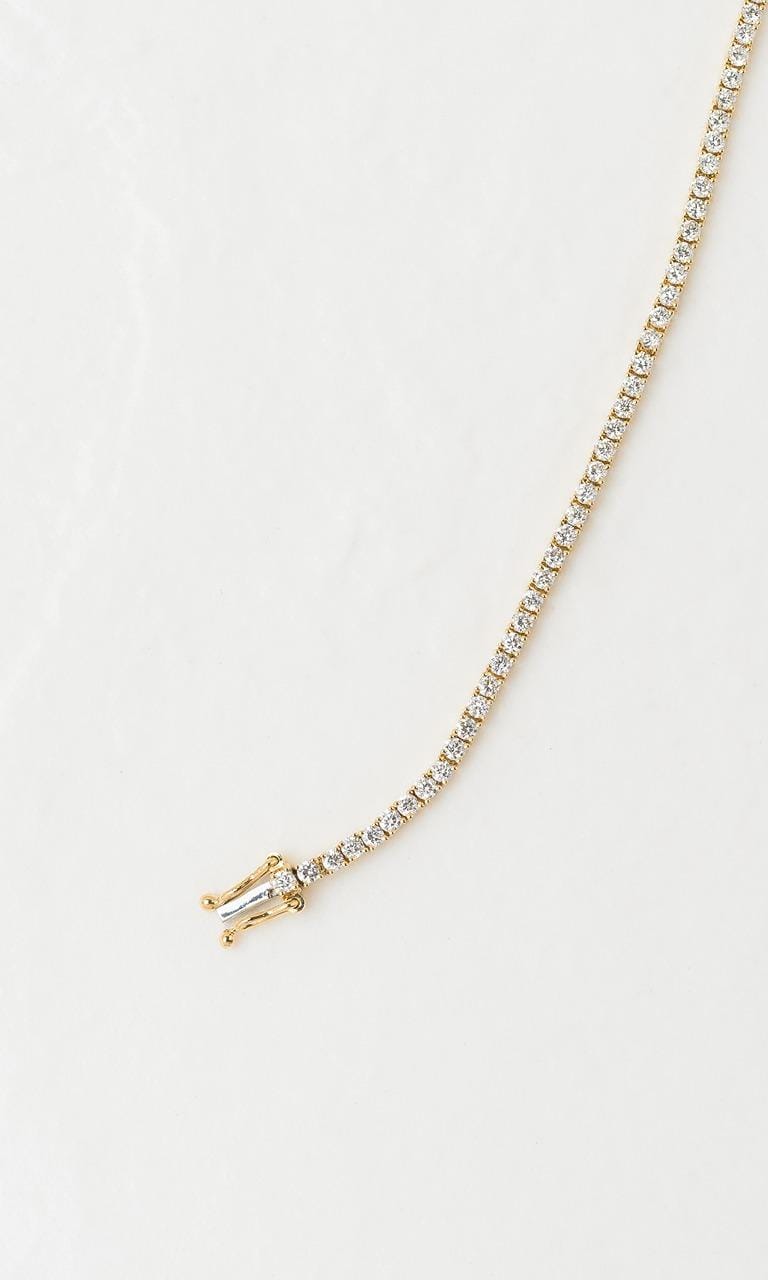 Hogans Family Jewellers 18K YG 1.54ct TDW Round Brilliant Cut Diamond Tennis Bracelet