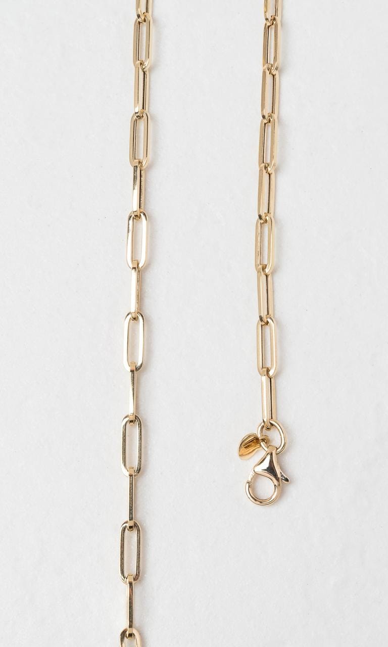 Hogans Family Jewellers 18K YG 18cm Paperclip Link Bracelet