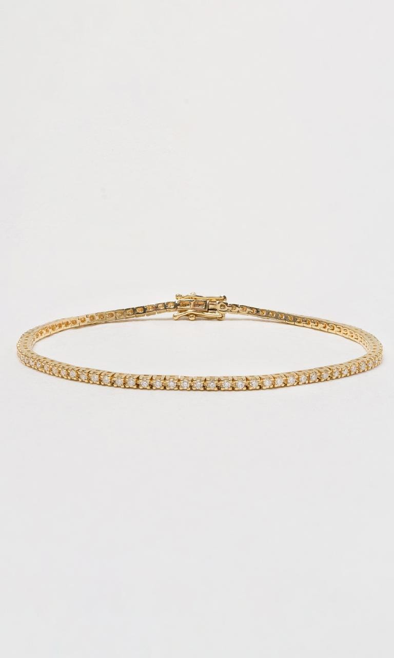 Hogans Family Jewellers 18K YG Diamond Tennis Bracelet