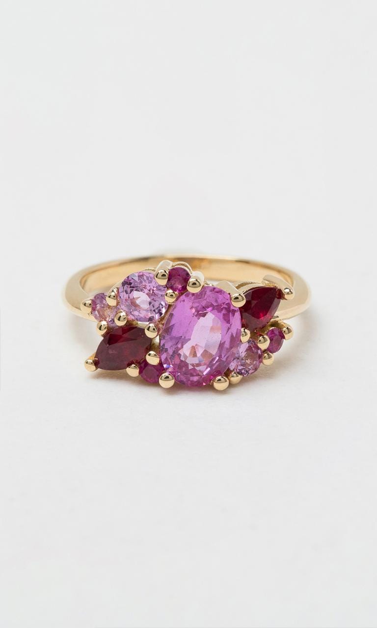 Hogans Family Jewellers 18K YG Multi-Coloured Gemstone Dress Ring