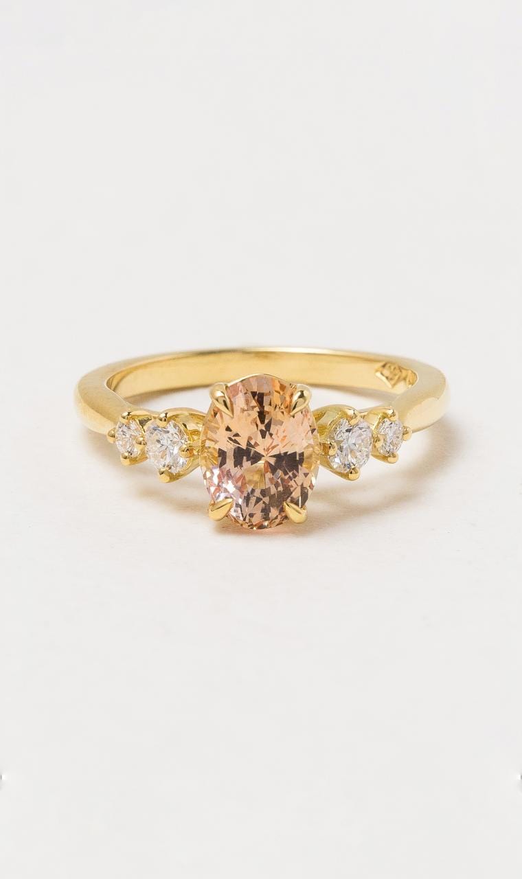 Padparadscha sapphire ring shop for sale