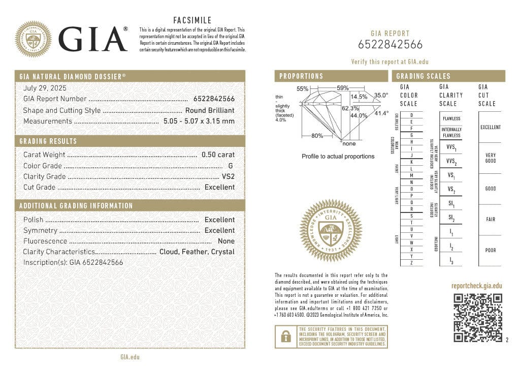 Hogans Family Jewellers 18K YWG 0.90ct TDW Round Brilliant Cut Diamond Trilogy Ring