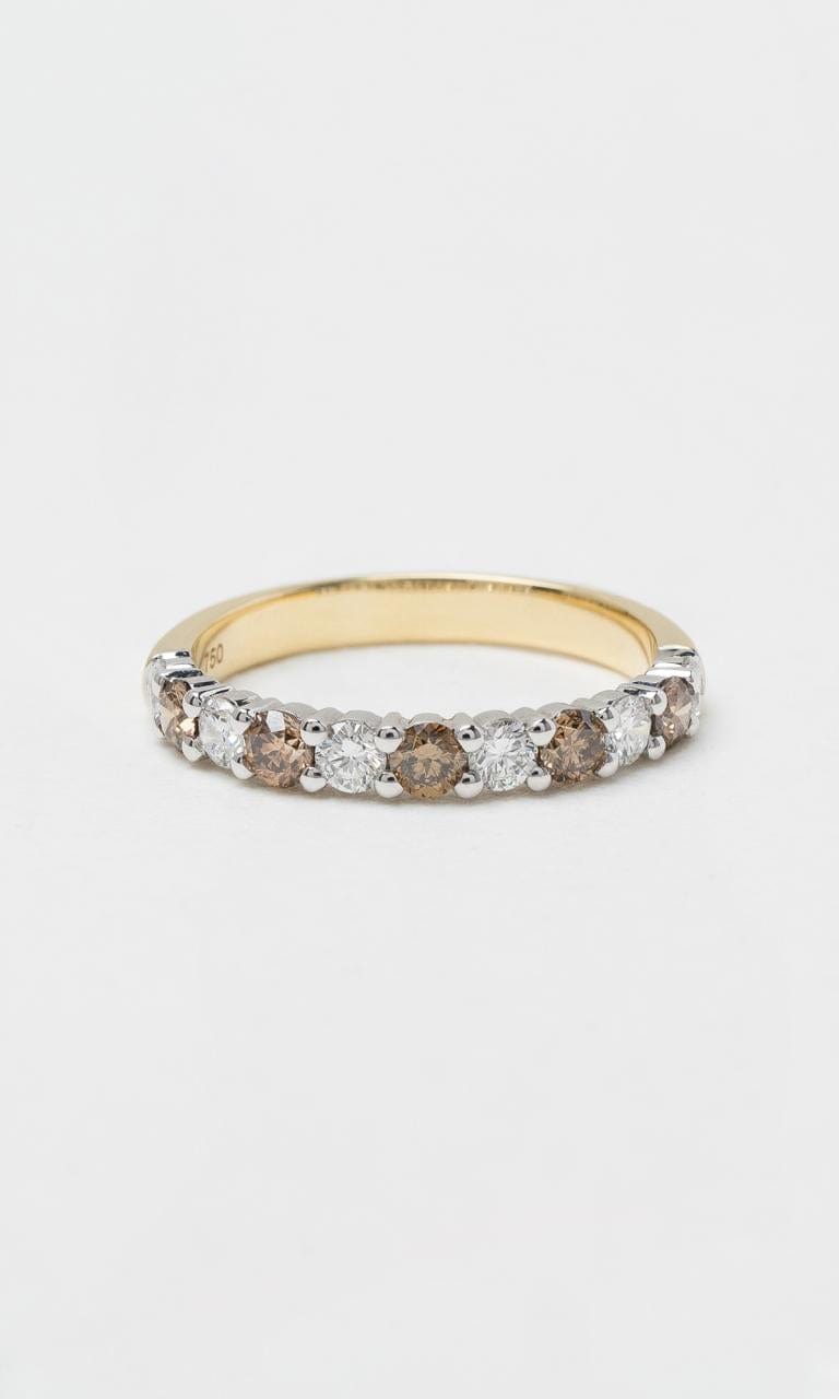 Hogans Family Jewellers 18K YWG 0.97ct TDW Australian Champagne & White Diamond Ring