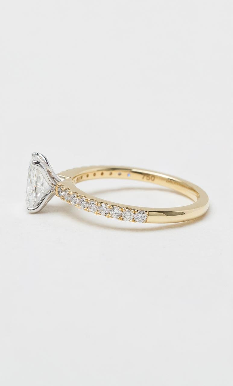 Hogans Family Jewellers 18K YWG 1.31ct TDW Cushion Cut Solitaire Ring