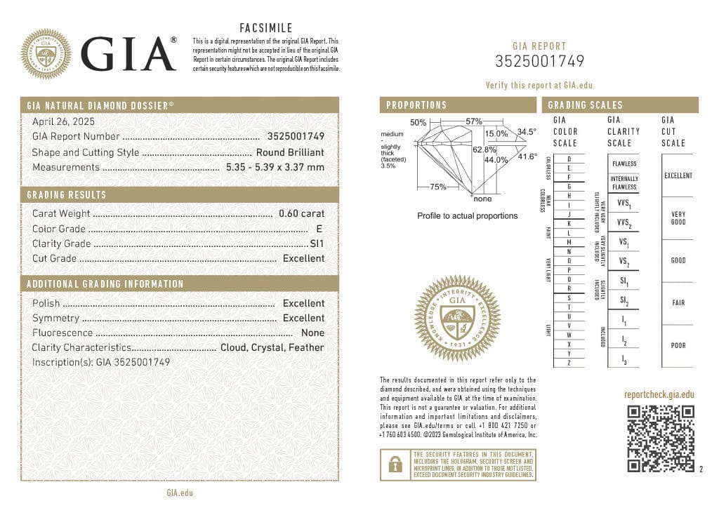 Hogans Family Jewellers 18K YWG 2.40ct TDW Round Brilliant Cut Diamond Trilogy Ring