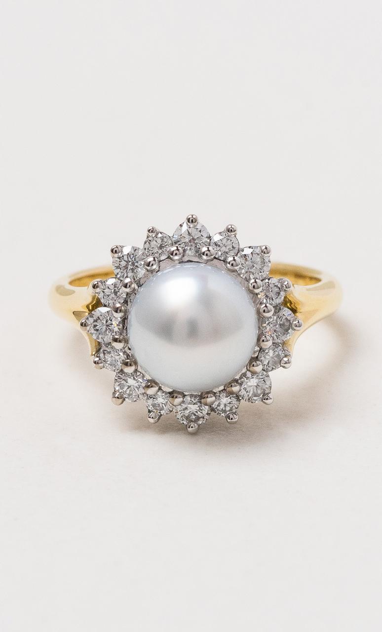 Hogans Family Jewellers 18K YWG South Sea Pearl Dress Ring