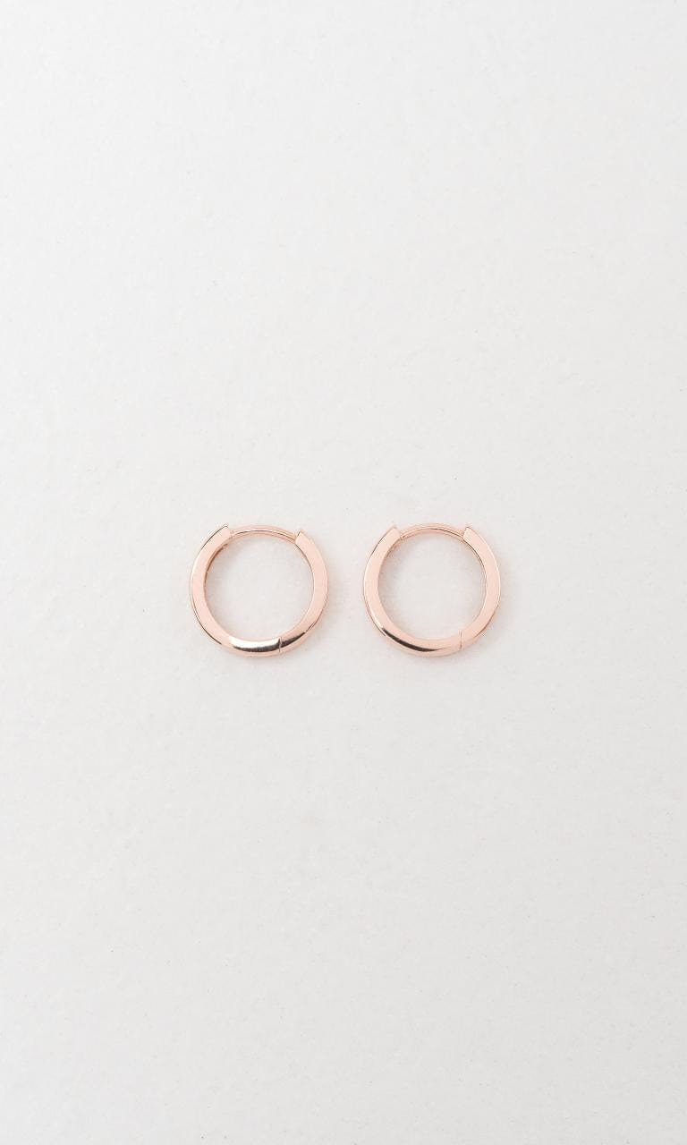 Hogans Family Jewellers 9K RG 10mm Huggie Earrings