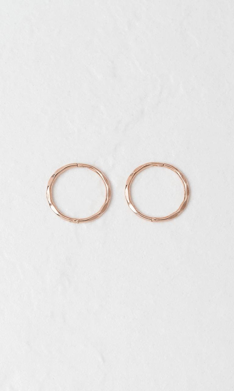Hogans Family Jewellers 9K RG 12mm Decorative Sleeper Earrings
